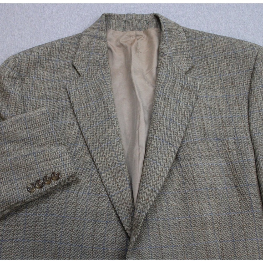 Lauren Ralph Lauren Blazer Mens 44L Herringbone Wool 2-Button Single Breasted